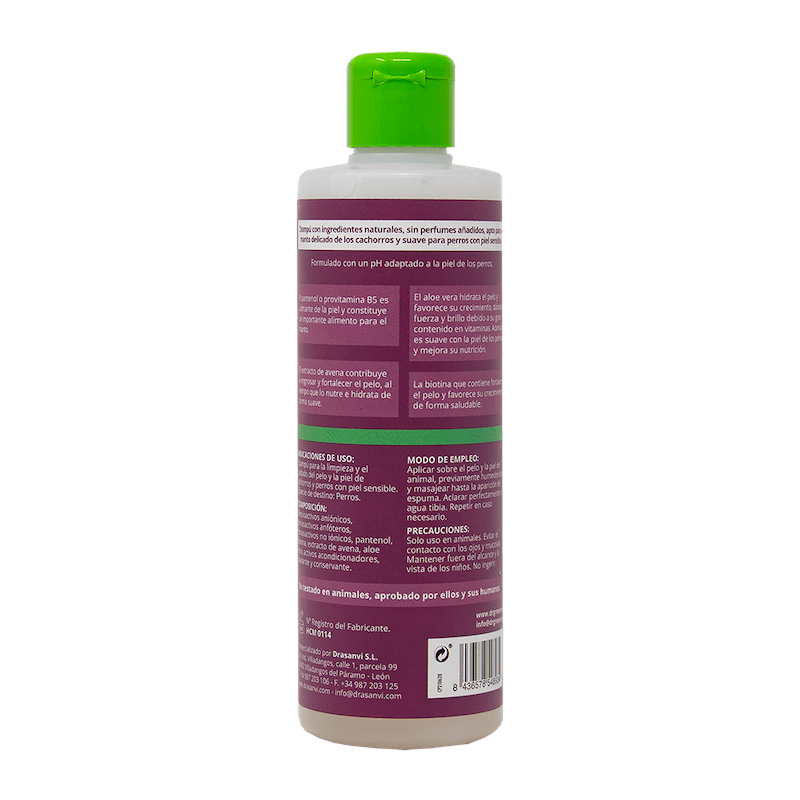 Szampon dla szczeniąt i psów o wrażliwej skórze 250ml - Dr Green by Drasanvi